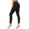 thumbnail image 1 of CAMEL Women's High Waist Capri Yoga 3/4 Workout Leggings Tummy Control Non See-Through Running Pants with Pocket, 1 of 6