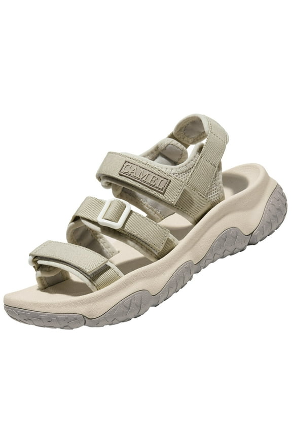 Women's Hiking Sandals Summer Athletic Sandals Casual Walking Shoes Beige