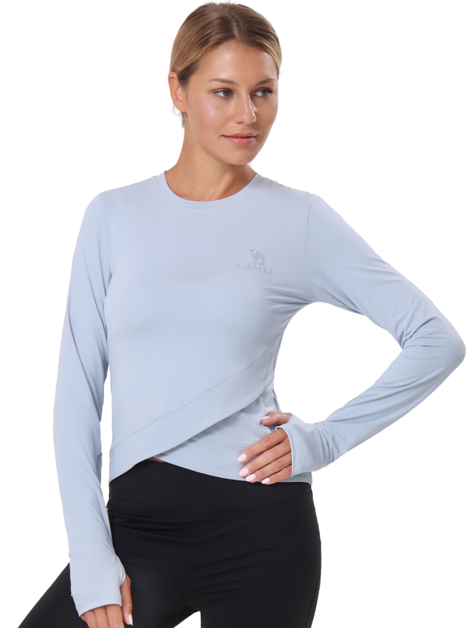 Damenshirt Kurzarm Mit UPF 50+ Sonnenschutz – Schnell Trocknend, Atmungsaktiv, Für Sport, Laufen & Workouts, Aus Polyester-Mischgewebe