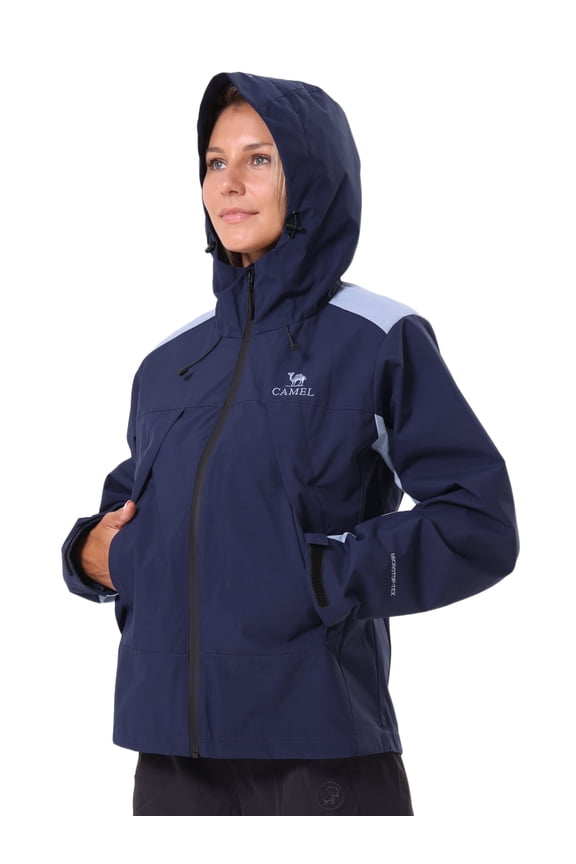 Women's Athletic Jakcet Coats Lightweight Waterproof Fashion Outerwear Jackets Outdoor Casual Sportswear Blue