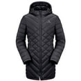 thumbnail image 1 of CAMEL Women's Plus Size Puffer Jacket Quilted Winter Coat Warm Hooded Winter Jacket Parkas Outerwear Black M, 1 of 10