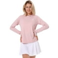 thumbnail image 1 of CAMEL Women's Sun Protection Clothing UPF 50+ Lightweight Womens Activewear Long Sleeve Rash Guard Shirts Breathable Sunscreen Hoodie Workout Tops Outdoor Hiking Pink, 1 of 8