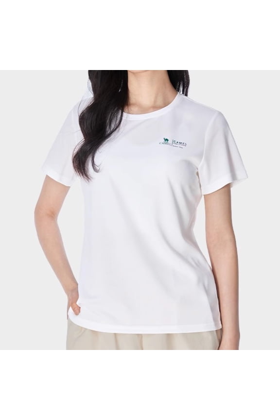 Womens Gym T-shirt Summer Crew Neck Short-sleeved Top Quick-dry Breathable Athletic T-shirt