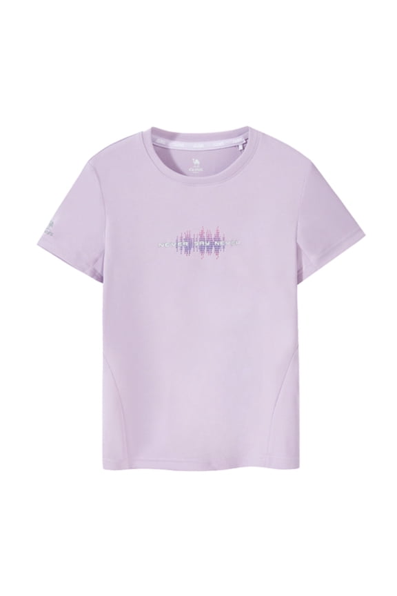 Womens Sports T-shirt Summer Crew Neck Short-sleeved Top Quick-dry Breathable Sun-proof Athletic T-shirt