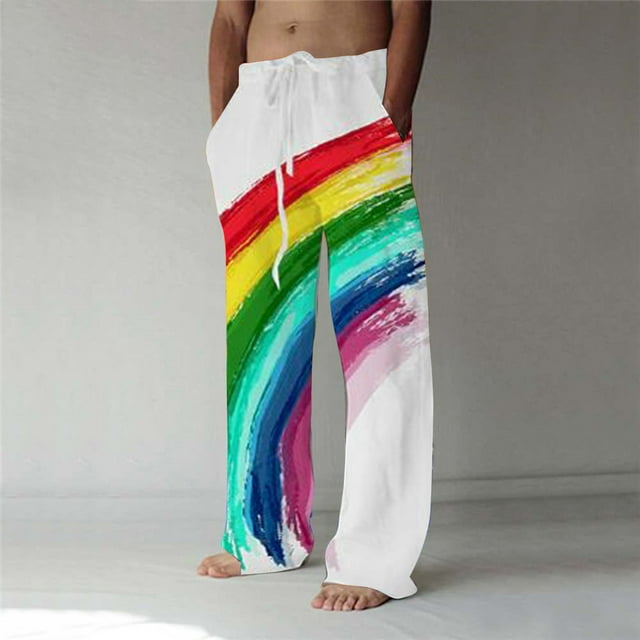 CAMERIARIO Men's Printed Fashion Casual Pants, Size S-5XL, Big&Tall ...