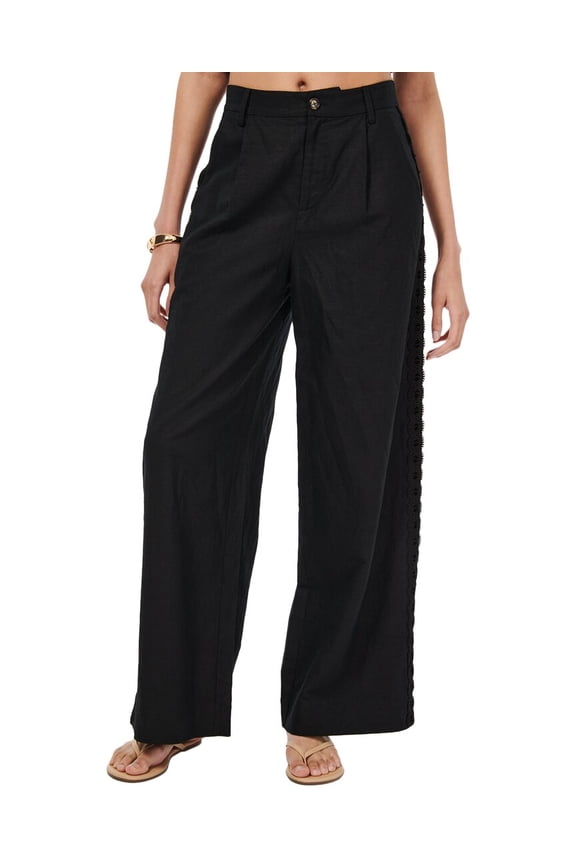womens  Akhila Linen-Blend Pant, 0