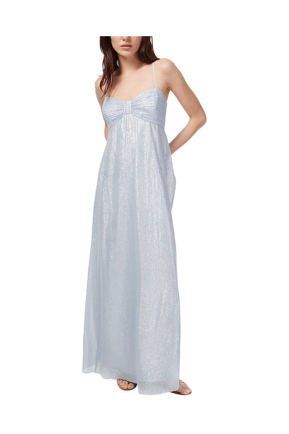 womens Marceline Silk-Blend Maxi Dress, 4