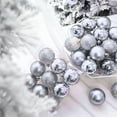 thumbnail image 1 of CAMIALA Christmas Balls Clearance,9Pcs Shatterproof Christmas Tree Decor with Sequins Hanging Ball for Holiday Wedding Party Decoration Silver, 1 of 6
