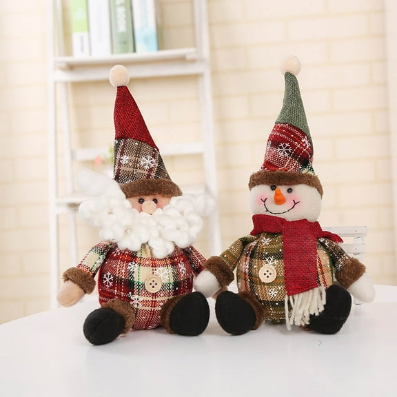 CAMIALA Christmas Tree Topper Gnome Decorations,2024 Newly Creative Sitting Forest Santa Claus Doll for Xmas Party Faceless Gnomes Santa Elf Ornaments Holiday Decoration Home Decor