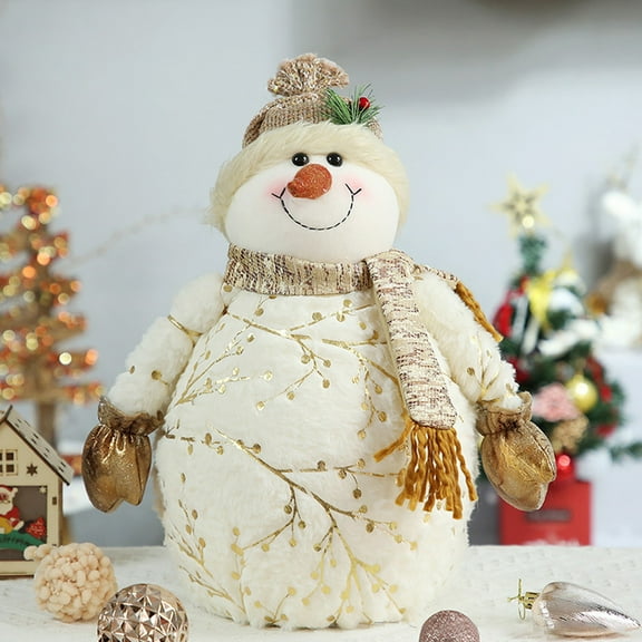 CAMIALA Christmas Tree Topper Gnome Decorations,2024 Newly Cute Plush Christmas Snowman Doll,Christmas decorations indoor for Home and Party