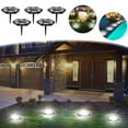 CAMIALA Solar Ground Lights Outdoor,5Pack 12LED Automatic Switch