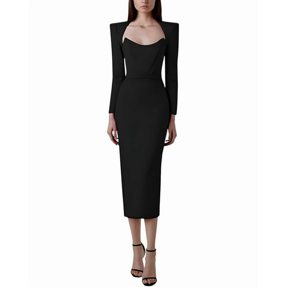 CAMILA BLANCO womens Midi Dress, 6