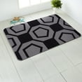 thumbnail image 1 of CAMILSON Area Rug - 2'x3' Modern Geometric Stripe Rugs for Indoor – Black Non Slip Carpet for Entryway, Hallway Mats, Kitchen, Bedroom, Living Room, 1 of 7