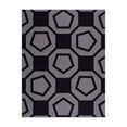 thumbnail image 1 of CAMILSON Area Rug - 6'7" X 9'0" Modern Geometric Stripe Rugs for Indoor – Black Non Slip Carpet for Living Room, Bedroom, Kitchen, Hallway, 1 of 6