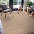 thumbnail image 1 of CAMILSON Easy Jute Rug Indoor Outdoor Farmhouse Area Rugs Granulated-Natural 4x6, 1 of 9