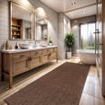 thumbnail image 1 of CAMILSON Granulated Non Shedding Easy-Cleaning Indoor Outdoor Easy Jute Rug Brown 2x7, 1 of 8