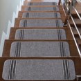 thumbnail image 1 of CAMILSON LINE Stair Treads Runner Mats - Non Slip Rug Pads for Indoor Outdoor Carpet - Pet Dog Stair Step Covers (Set of 7, Grey), 1 of 9