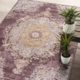 thumbnail image 1 of CAMILSON Machine Washable Rug, Distressed Vintage Area Rugs, Stain and Water Resistant, Traditional Bohemian Indoor Carpet (2x3, Yellow), 1 of 10