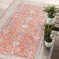 thumbnail image 1 of CAMILSON Machine Washable Rug Distressed Vintage Area Rugs Stain and Water Resistant Traditional Bohemian Indoor Carpet (5x7 2006-Orange), 1 of 8