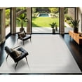 thumbnail image 1 of CAMILSON Modern Luxury Geometric Micro Loop Soft Stain Resistant Easy-Cleaning Non-Shedding Indoor Area Rug 6x9 White, 1 of 9