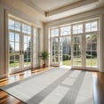 thumbnail image 1 of CAMILSON Modern Luxury Geometric Micro Loop Soft Stain Resistant Easy-Cleaning Non-Shedding Indoor Area Rug 8x10 White, 1 of 9