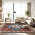 thumbnail image 1 of CAMILSON Oriental Retro Persian Traditional Vintage Distressed Non-Shedding Indoor Area Rug(4001-Red 2x3), 1 of 9