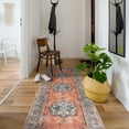 thumbnail image 1 of CAMILSON Oriental Retro Persian Traditional Vintage Distressed Non-Shedding Indoor Area Rug(4002-Orange 2x7), 1 of 9