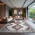thumbnail image 1 of CAMILSON Oriental Retro Persian Traditional Vintage Distressed Non-Shedding Indoor Area Rug(4006-Beige 5x7), 1 of 9