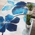 thumbnail image 1 of CAMILSON Solana Non Slip Modern Floral Indoor Area Rug Blue/Grey 3x5, 1 of 8