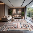 thumbnail image 1 of CAMILSON Spring Geometric Arch Striped Easy-Cleaning Non-Shedding Washable Outdoor Indoor Area Rug Multi 10x14, 1 of 10