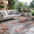 thumbnail image 1 of CAMILSON Spring Leaf Tropical Botanical Easy-Cleaning Non-Shedding Washable Outdoor Indoor Area Rug Multi 6x9, 1 of 11