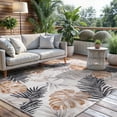 thumbnail image 1 of CAMILSON Spring Leaf Tropical Botanical Easy-Cleaning Non-Shedding Washable Outdoor Indoor Area Rug Yellow 6x9, 1 of 11