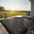thumbnail image 1 of CAMILSON Summer Bordered, Washable Outdoor Indoor Area Rug, Black, 6x9, 1 of 10