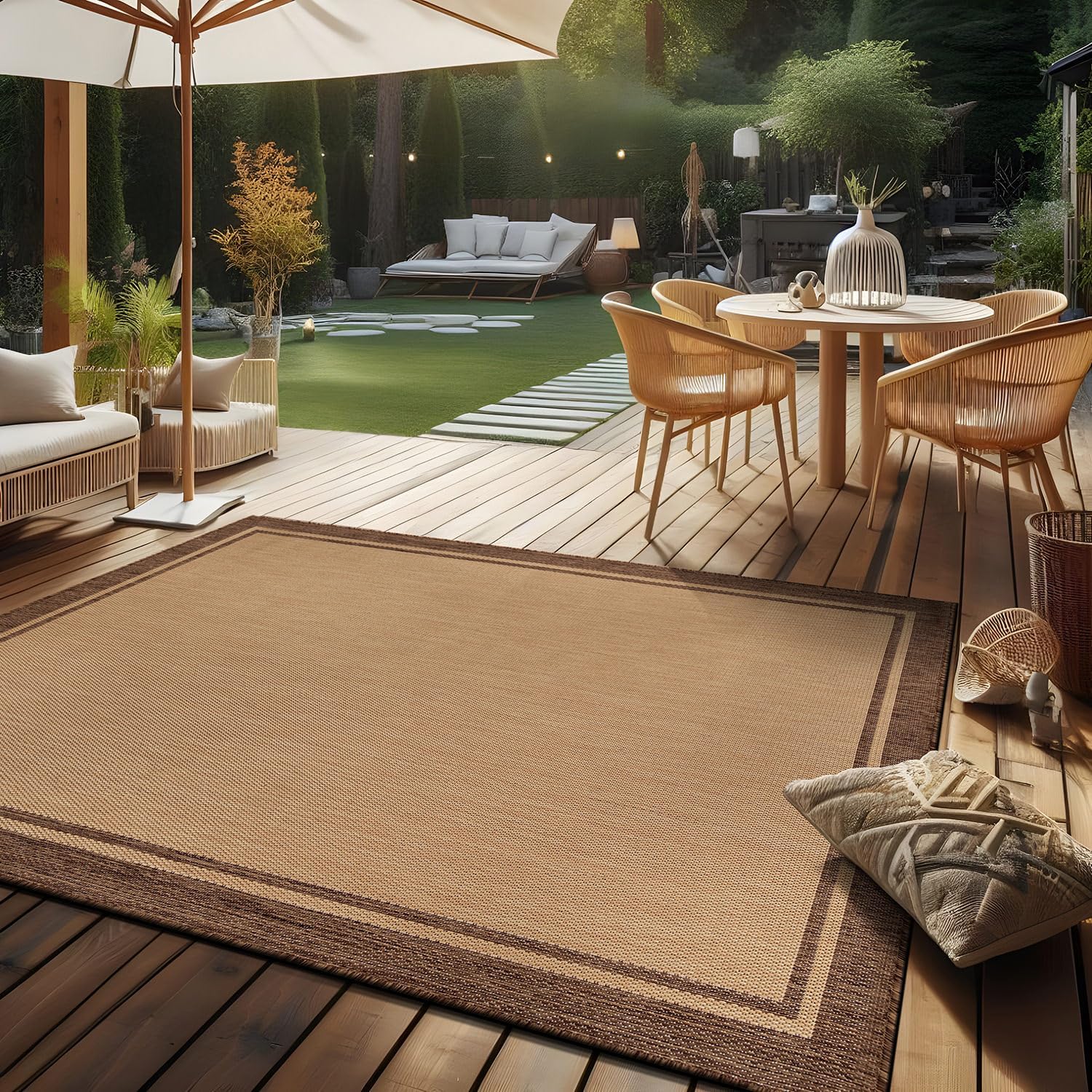 Mark&Day Outdoor Area Rugs, 6x9 Morrowville Traditional Indoor/Outdoor ...