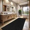 thumbnail image 1 of CAMILSON Ultra Soft High Pile Fluffy Non-Slip Indoor Area Rugs Black 2x7, 1 of 9