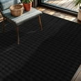 thumbnail image 1 of CAMILSON Ultra Soft High Pile Fluffy Non-Slip Indoor Area Rugs Black 5x7, 1 of 7