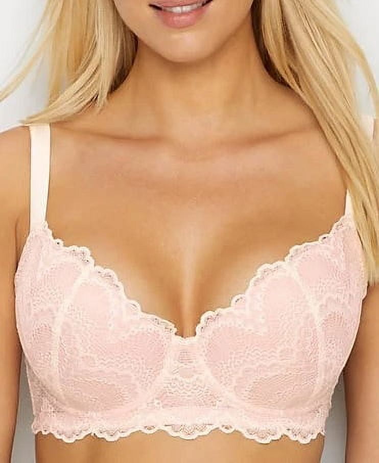 Camio Mio Lace Unlined Side Support Bra In Hazel,barely There