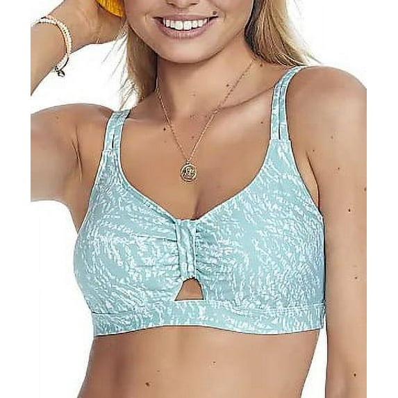 CAMIO MIO Marina Animal Bralette Bikini Swim Top, US 32I, UK 32G, NWOT