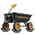 thumbnail image 1 of CAMMOO 900lbs Utility Heavy-Duty Garden Dump Cart Wagon DIY Expandable Capacity Over 4 Cu.Ft with 10" NO-FLAT TIRES for Landscaping Gardening, 1 of 11