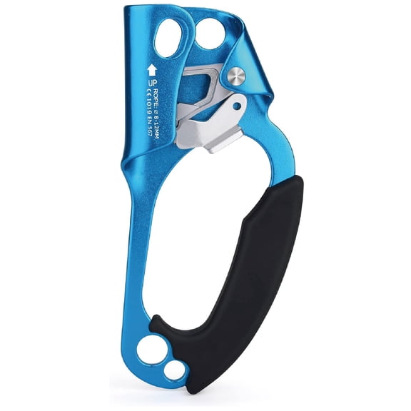 CAMNAL Ascenders being mountaineering equipment,Climbing Hand Ascender Outdoor Mountaineering Tree Arborist Climbing Rappelling Equip Hand Ascender for 8-14MM Rope Left Right Hand Ascender