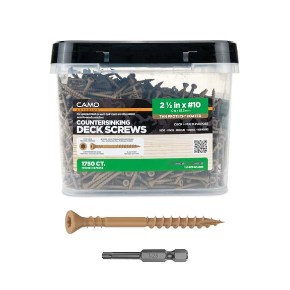 CAMO 2-1/2" X #10 - COUNTERSINKING Deck Screw 1750 Count