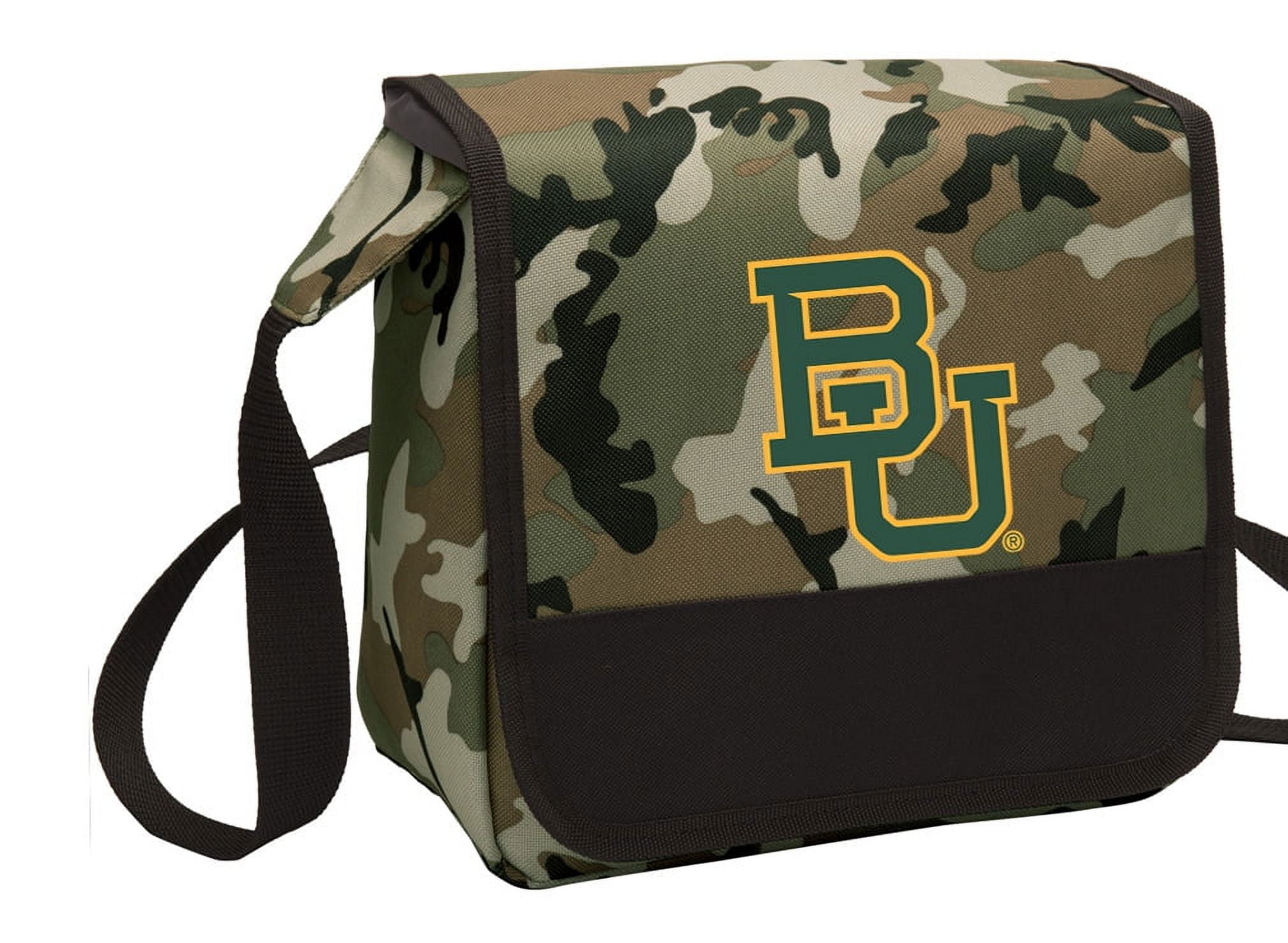 CAMO Baylor University Lunch Bag Stylish OFFICIAL Baylor CAMO Lunchbox Cooler for School or Office - Men or Women