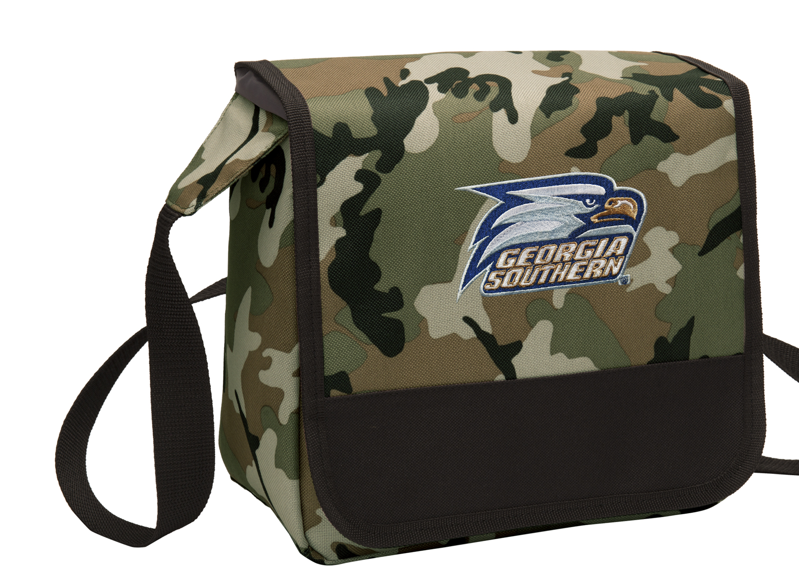CAMO Georgia Southern Lunch Bag Stylish OFFICIAL Georgia Southern Eagles CAMO Lunchbox Cooler for School or Office - Men or Women - image 1 of 2
