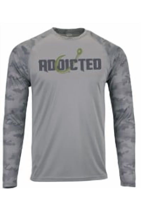 , Camo Sleeve Shirt, UPF, XL Size, 1 Piece
