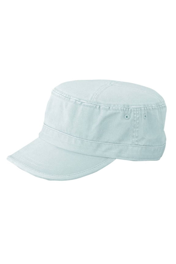 CAMO TWILL WASHED ARMY CAP - Light Blue