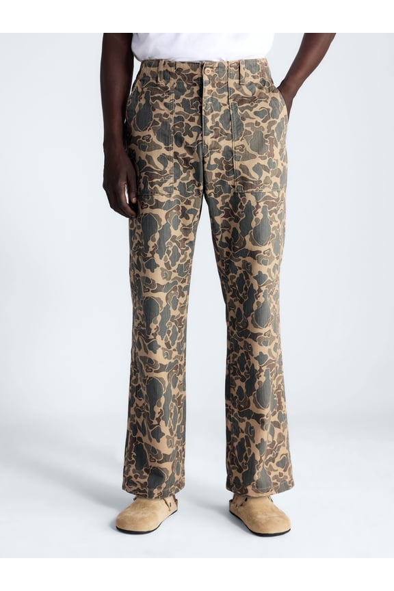 Men's Cotton Camo Utility Pants, Waist Sizes 30-38