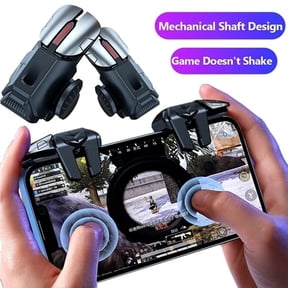 CAMOTUSE 1 Pair Six Finger Operation Mobile Game Trigger Controller Gamepad for Phone