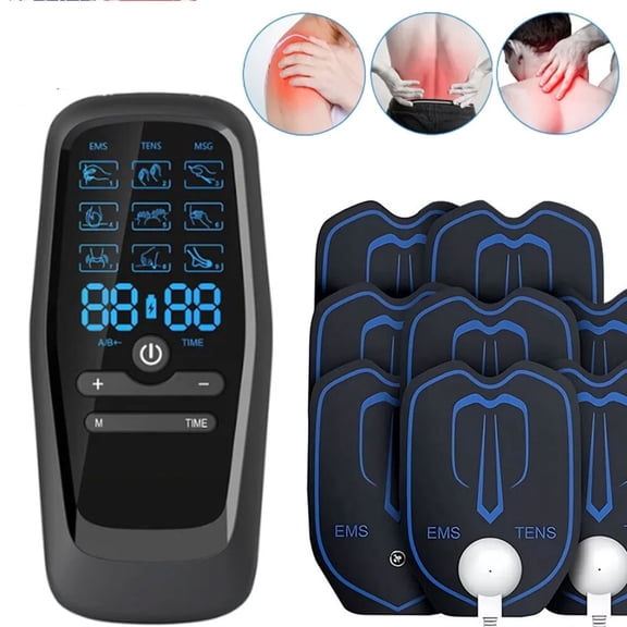 WIKCOVER 27 Modes TENS Unit for Muscle Stimulation - EMS Pulse Massager for Back, Shoulder, Knee Muscle Soothing