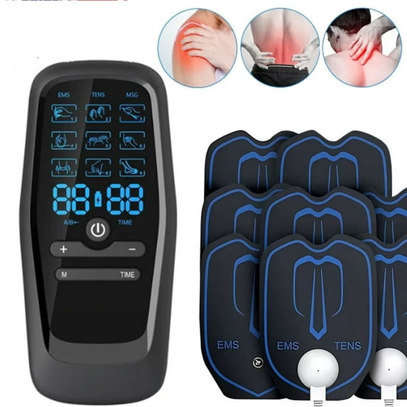 WIKCOVER 27 Modes TENS Unit for Muscle Therapy Pain Relief - EMS Pulse Massager for Back, Shoulder, Knee Pain Relief