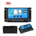thumbnail image 1 of CAMOTUSE 30A 12V 24V Solar Panel Battery Charge Controller LCD Regulator Auto Dual USB, 1 of 8